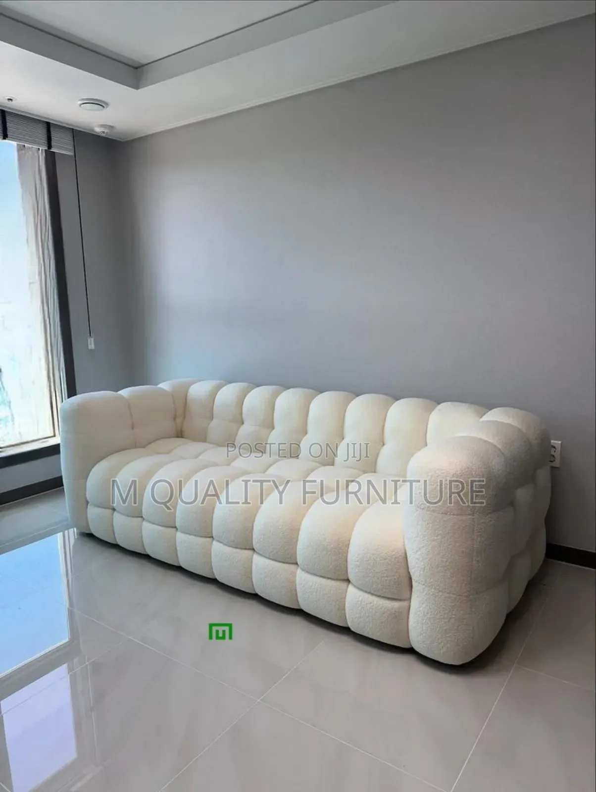 Bubble White 3 Seater Indoor Seat