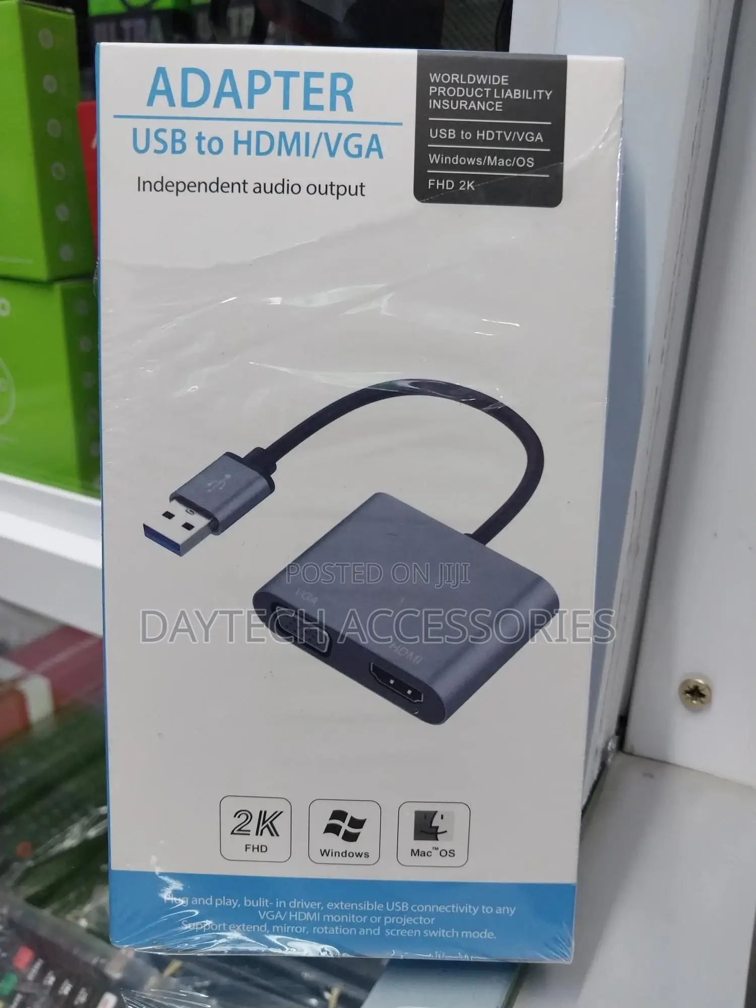 High Definition Usb to Hdmi/Vga Adapter Converter.