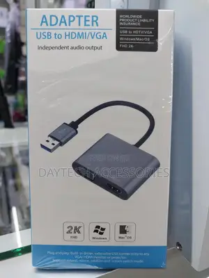 Usb 3.0 to Hdmi + Vga 2 in 1 Converter Adapter.