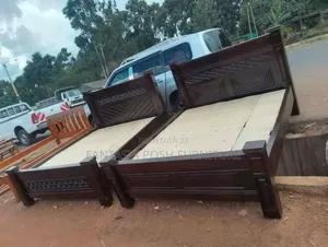 5x6 Elegant Dark Wood Beds - Free Delivery