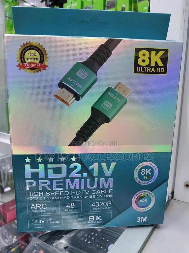 2.1v Premium High Speed Hdmi Cable 3 Meters.