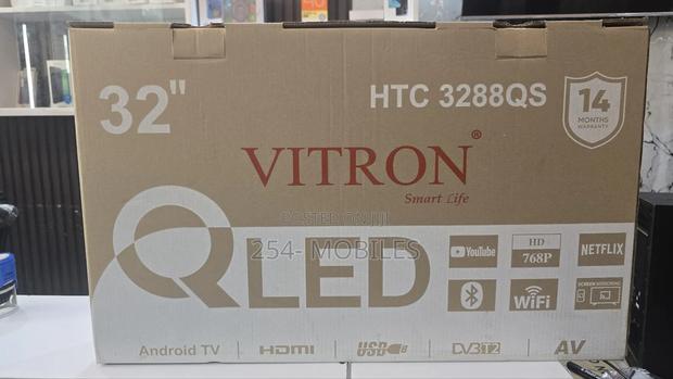 Vitron 32 Inch Qled Smart Android Tv Htc3288qs With Bluetooth - thumbnail 2