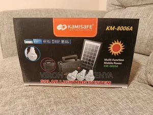 Kamisafe Solar Lamp Rechargeable Three Bulbs Portable Camping Light