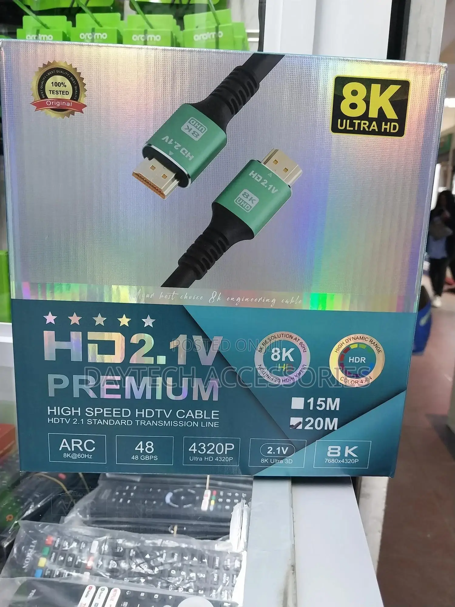 20m Hdmi 2.1 Cable Meter / Ultra High-Speed Hdmi.