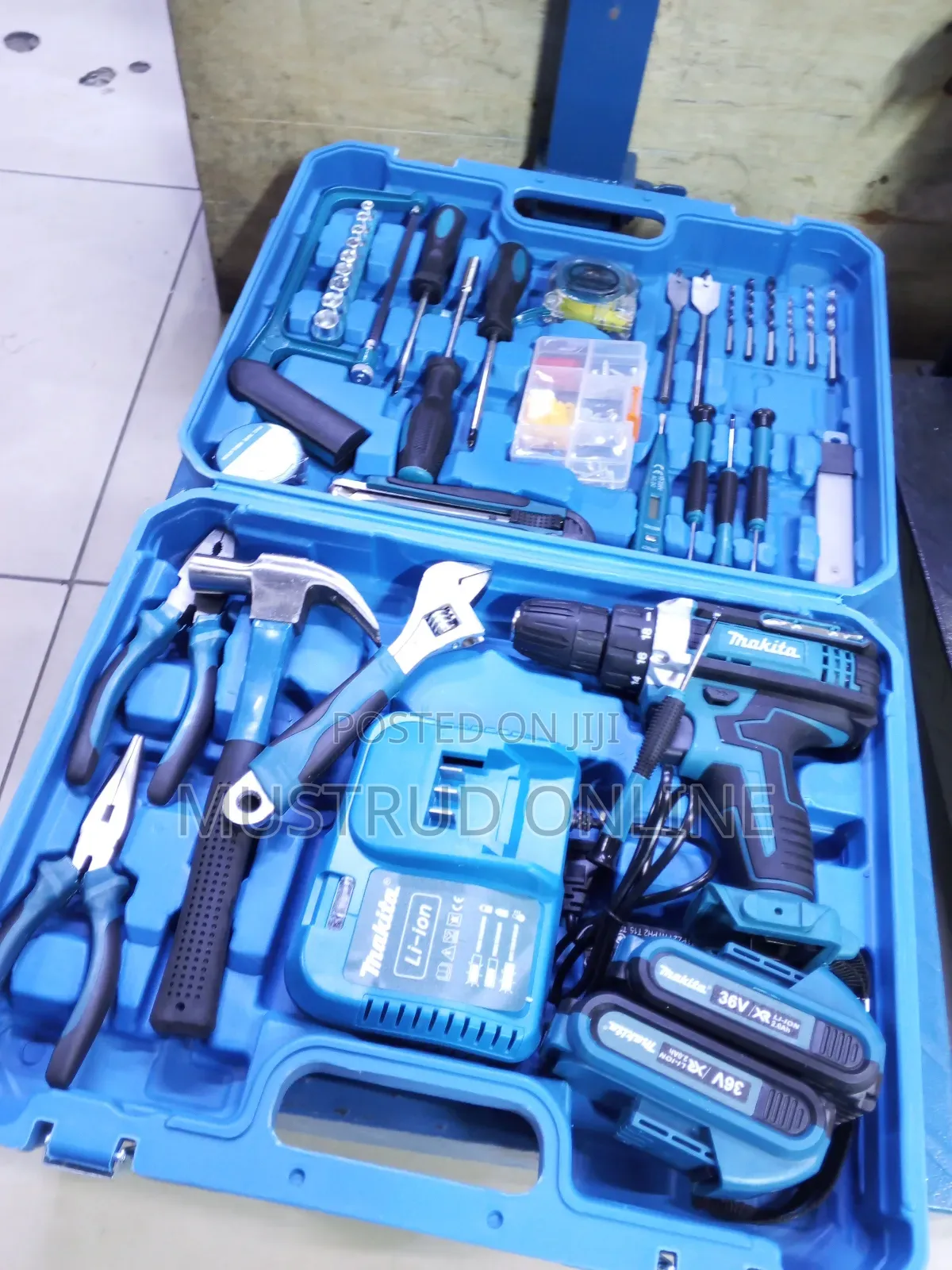 117pcs Electric Cordless Drill