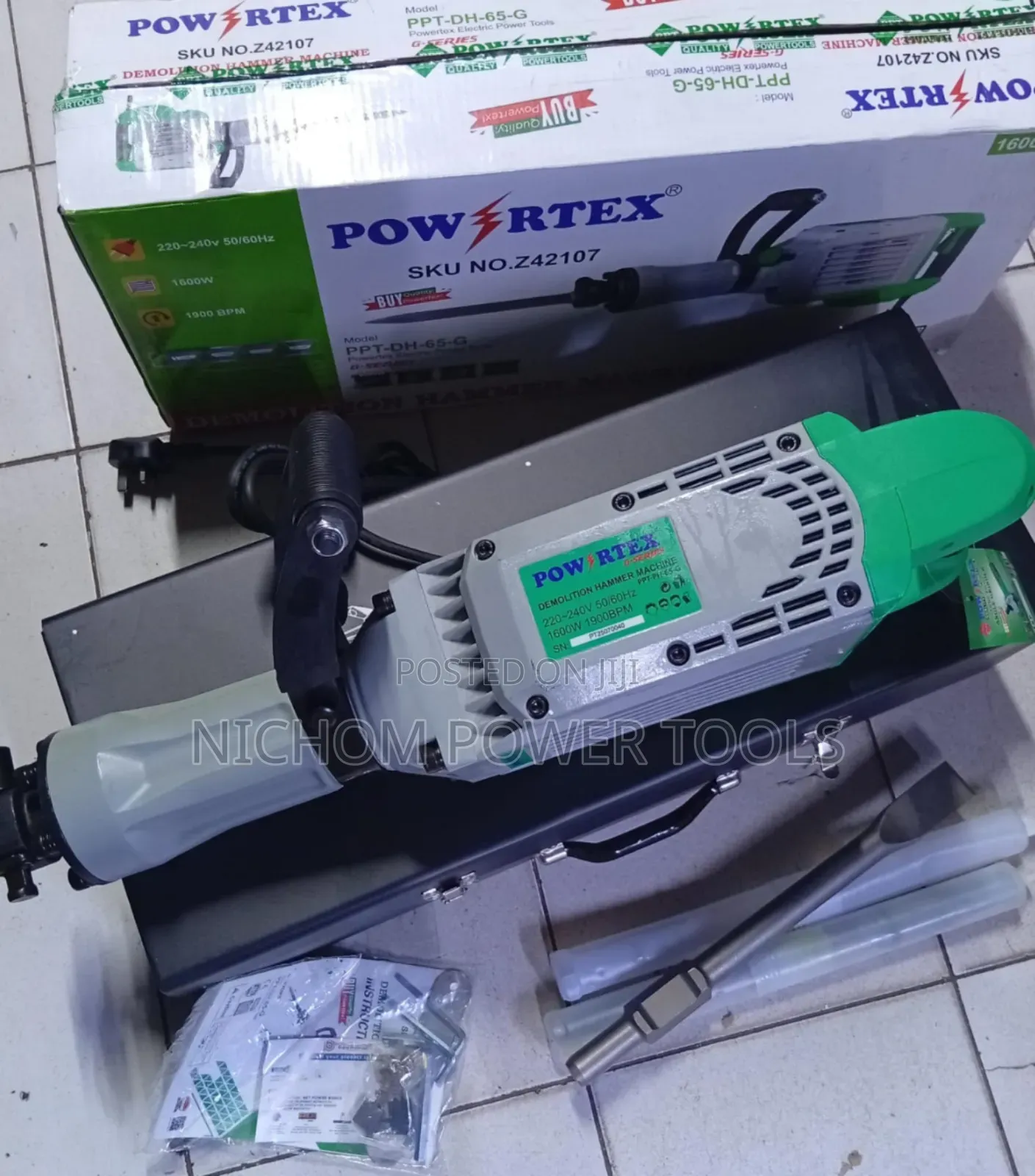 Powertex Demolition Hammer/Jack Hammer/1600watts Demolition Hammer