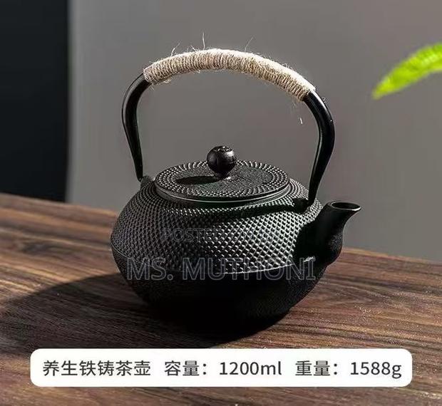 1200 Ml Japanese Style Cast Iron Teapot With Infuser - thumbnail 4