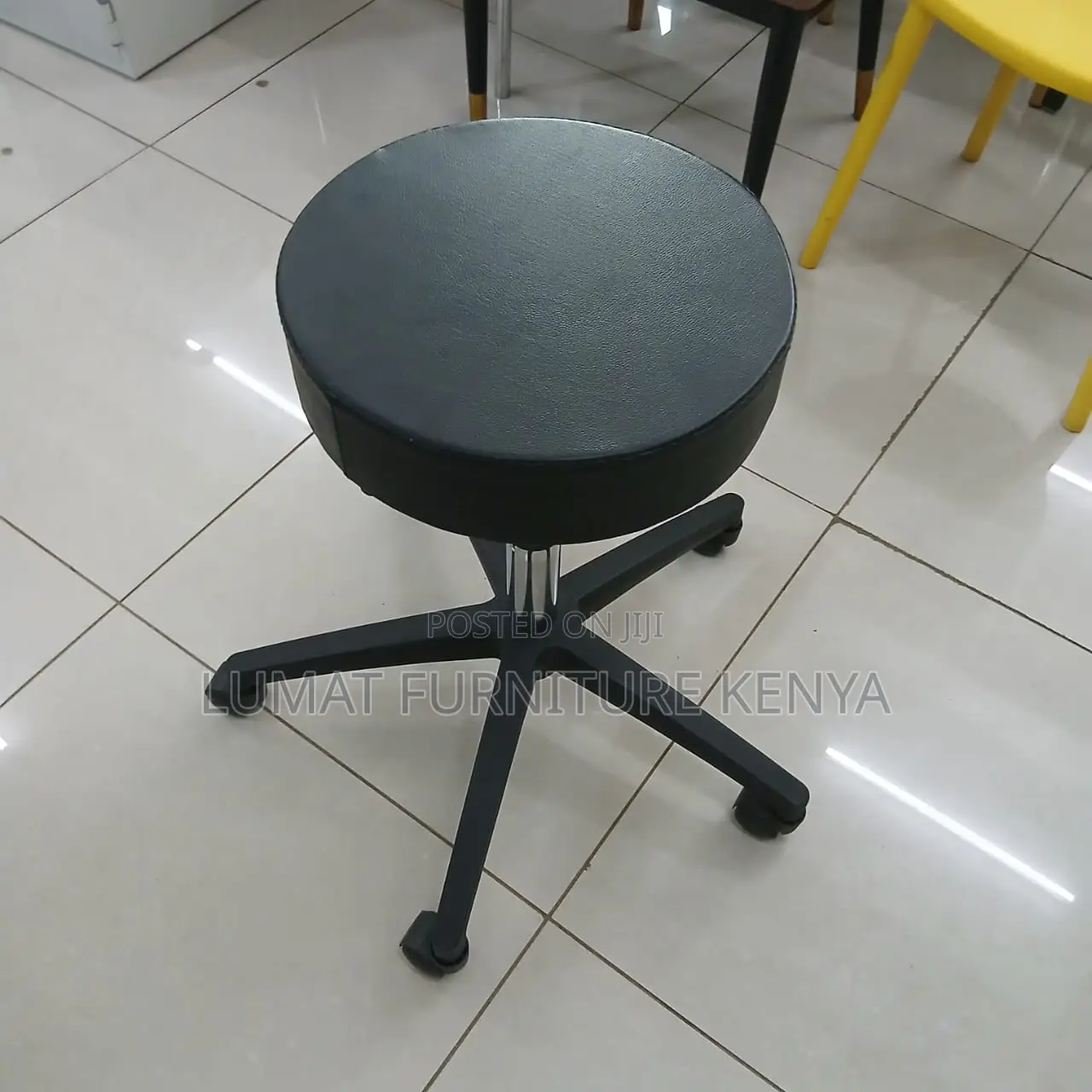 Leather Adjustable Bar/Office Stool