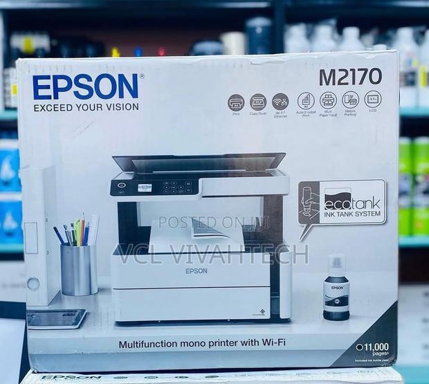Epson Ecotank M2170 Black on White Printer - main view