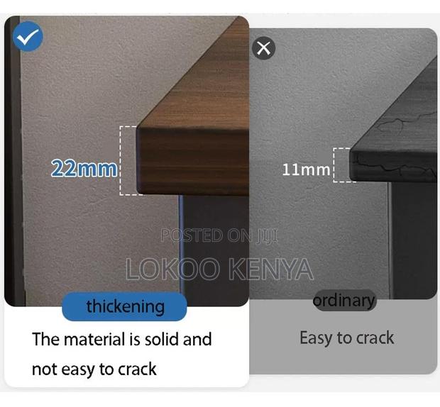 Office Desk; Rectangular Computer Desk -Simple Stylish Metal Framed - thumbnail 5