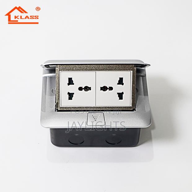 13a 3 Pin Universal Double Floor Socket