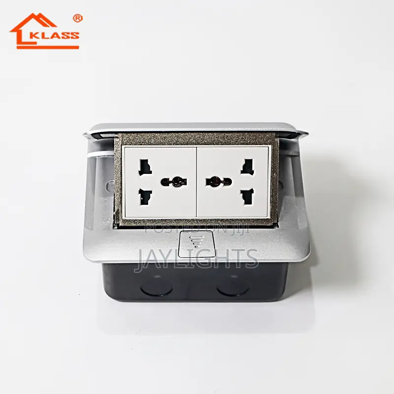 13a 3 Pin Universal Double Floor Socket