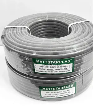 Mattstarplas 6.0mm Cable With Earth Cable