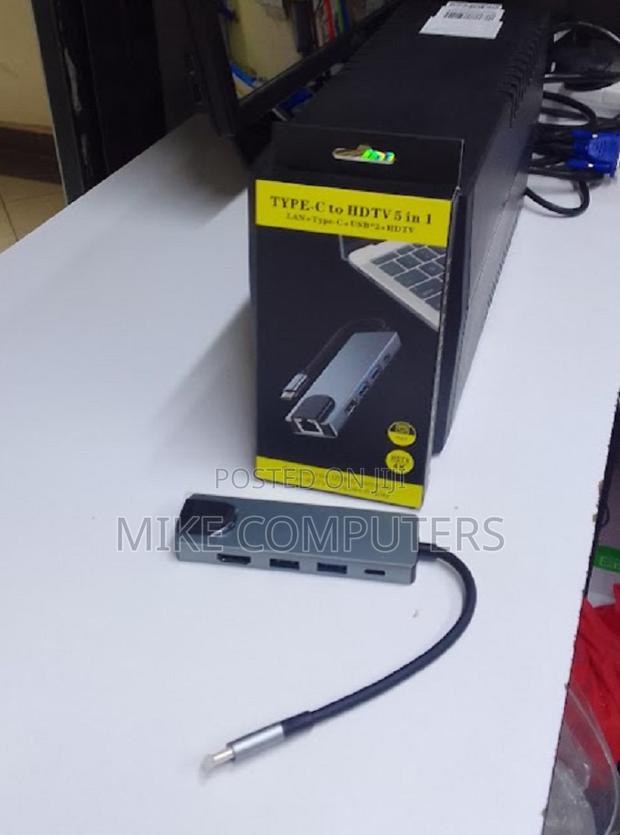 5 In1 Usb-C Hub Hdmi Usb Lan Adapter - main view