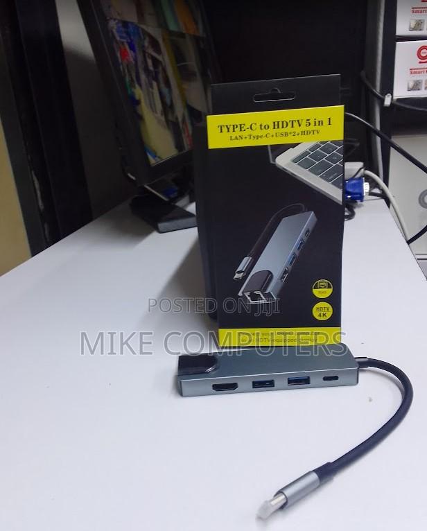 Usb Type C 5 In1 to Hdmi,Rj,Usb,Type Cadapter - main view