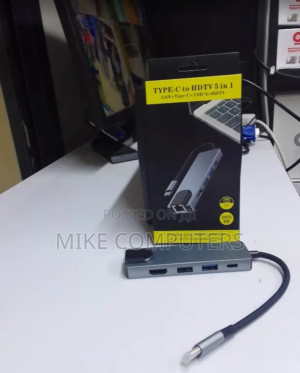 Usb Type C 5 In1 to Hdmi,Rj,Usb,Type Cadapter