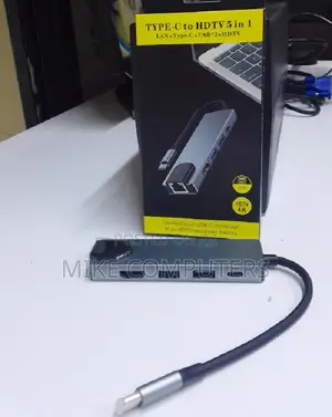 Usb C 5in1 Hub Type-C Thunder-Bolt3 100mbps