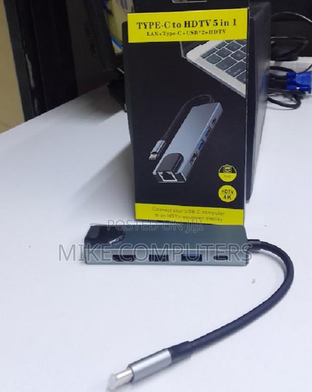 Usb C 5in1 Hub Type-C Thunder-Bolt3 100mbps