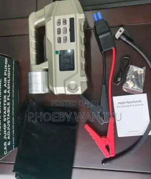 High Power Digital Jump Starter /Compressor Adjustable Flash Light