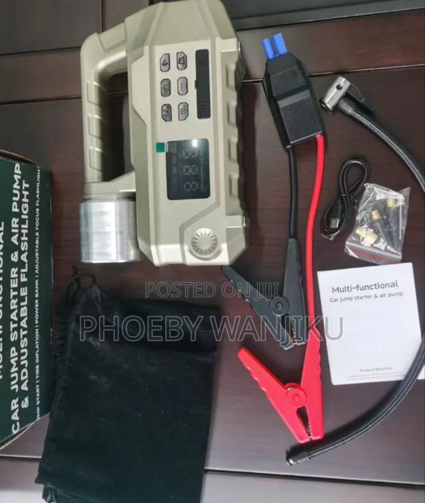 High Power Digital Jump Starter /Compressor Adjustable Flash Light - main view