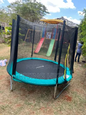8ft Outdoor Trampoline With Safety Net