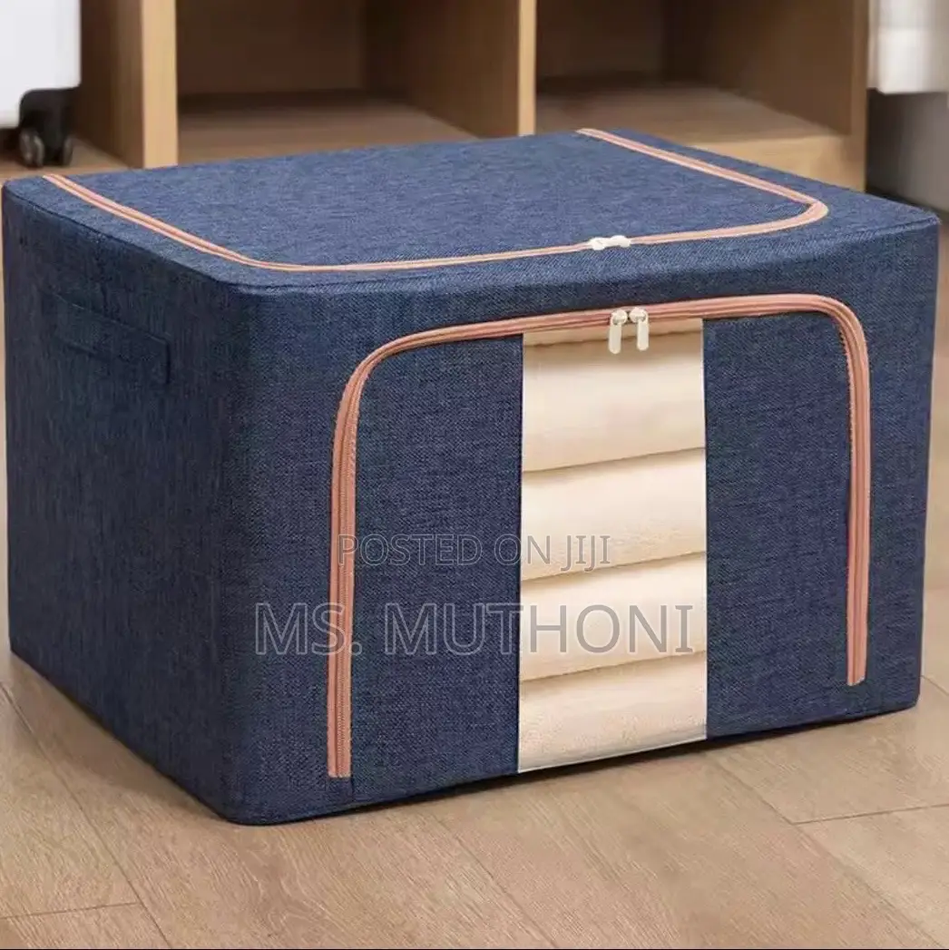 100l Zipped Storage Box/ Wardrobe Organiser With Waterproof Bottom