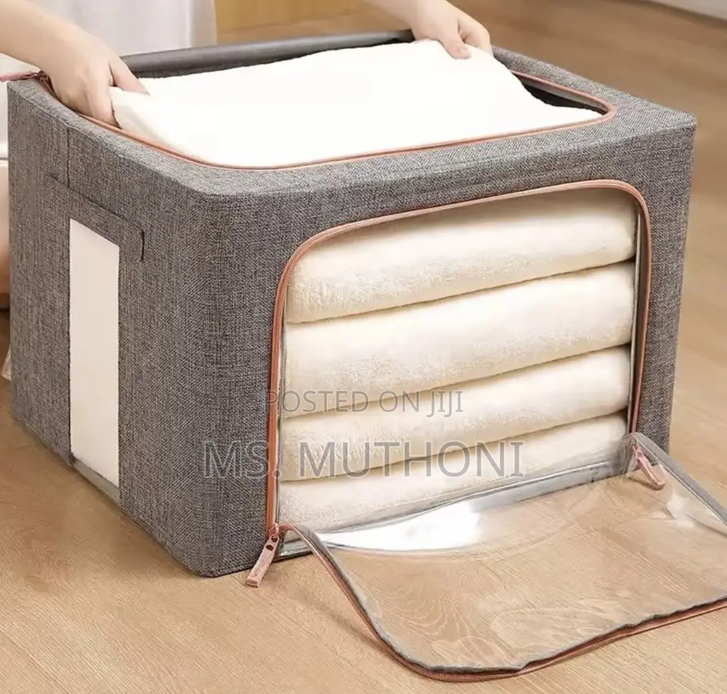 100l Zipped Storage Box/ Wardrobe Organiser With Waterproof Bottom