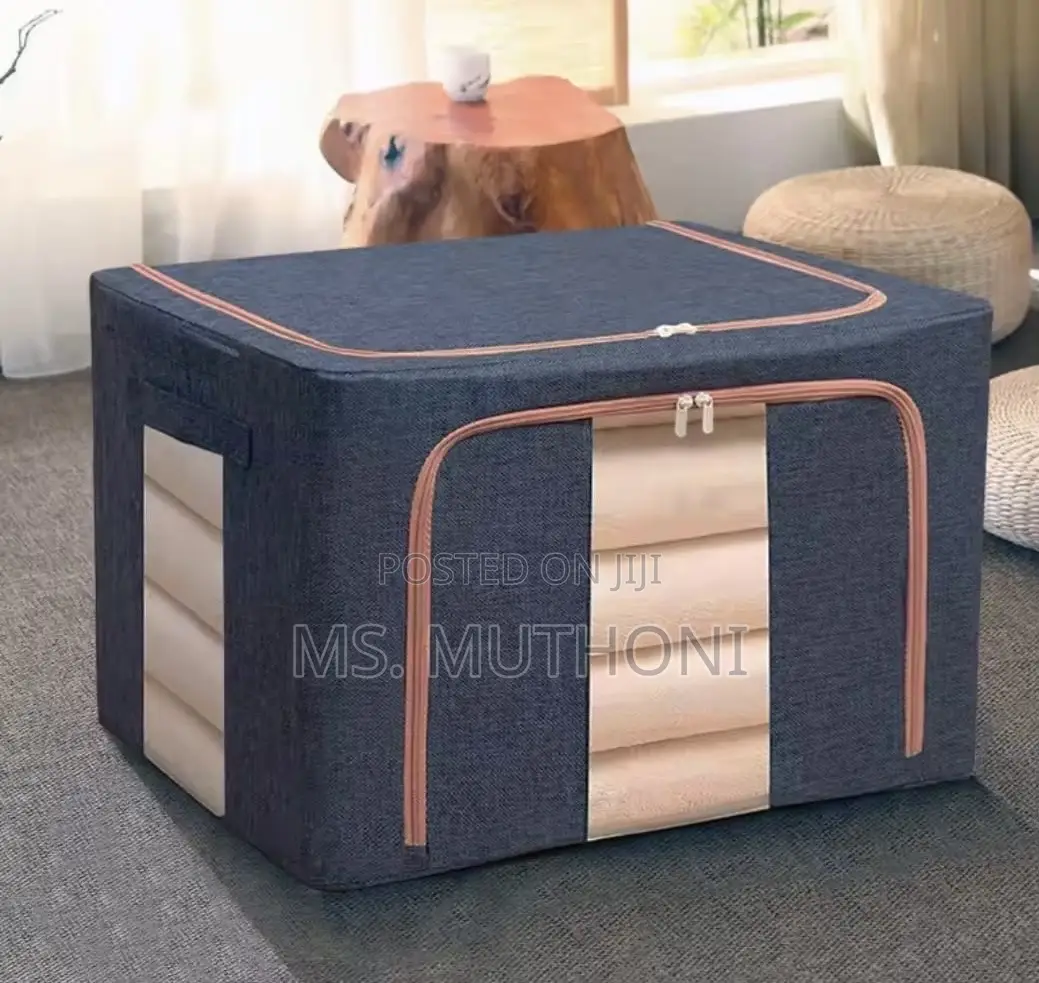 100l Zipped Storage Box/ Wardrobe Organiser With Waterproof Bottom