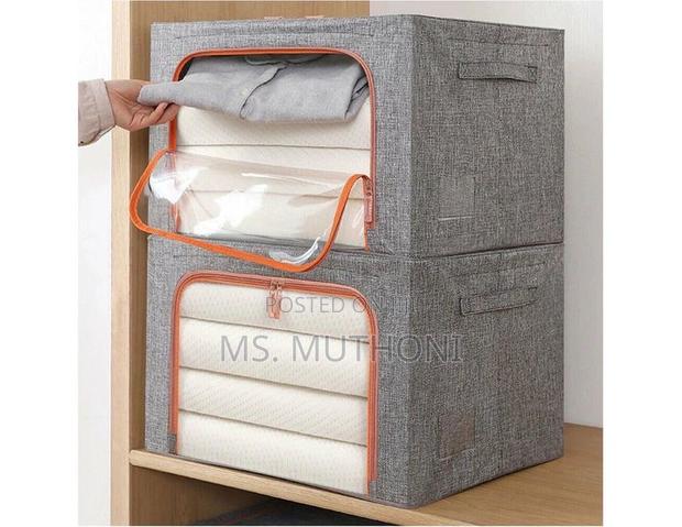 100l Zipped Storage Box/ Wardrobe Organiser With Waterproof Bottom