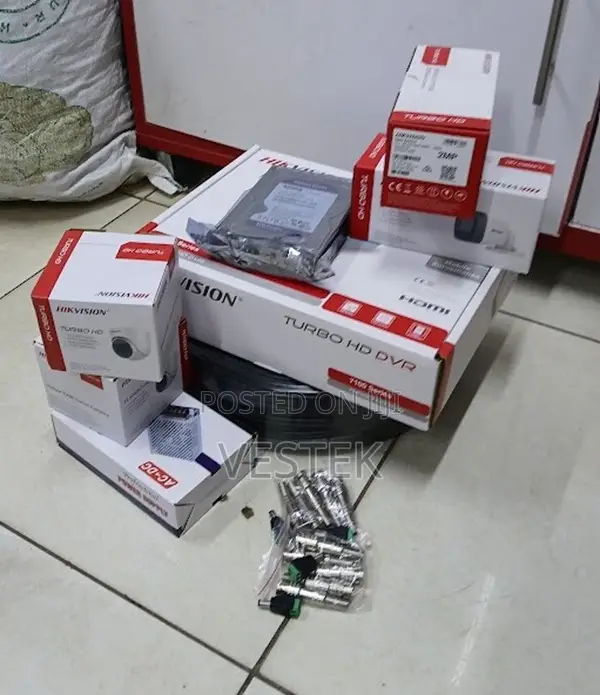 Hikvision 4channel CCTV Security Complete Full Kit Indoor/Outdoor