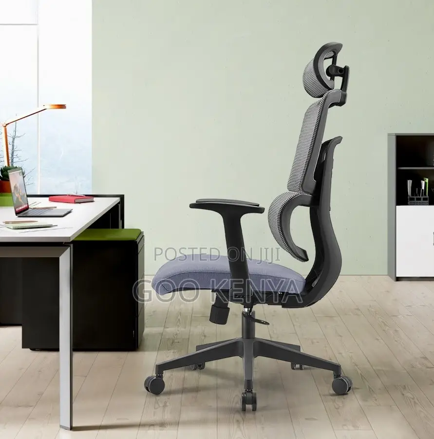Office Chair; Advanced Mesh Executive Chair With Adjustable Headrest
