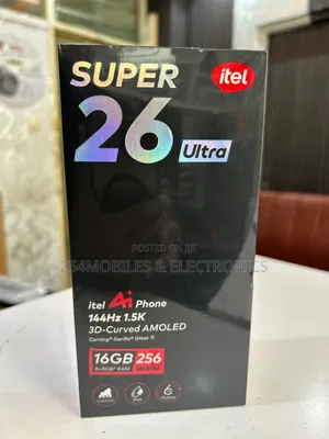 New Itel S26 Ultra 256 GB Black