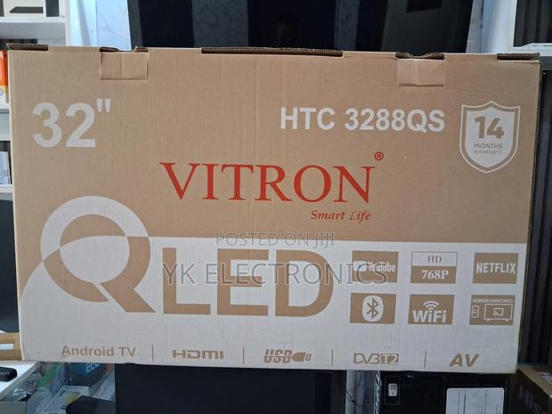 Vitron 32 Inch Qled Smart Android Tv Htc3288qs With Bluetooth - thumbnail 2
