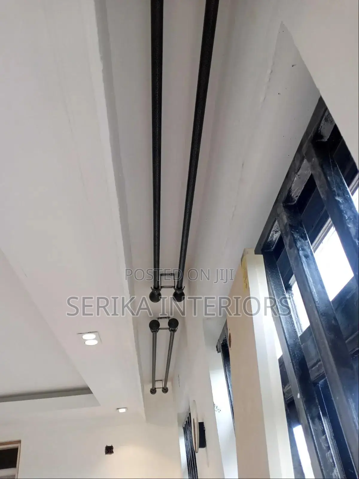 Double Jua Kali Curtain Rods Curtain Rods Environmental Friendly