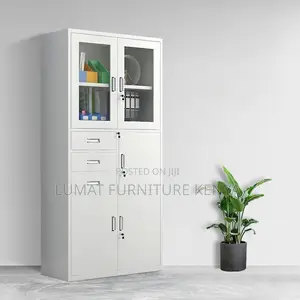 Modern Filing Cabinet Metallic With Safe
