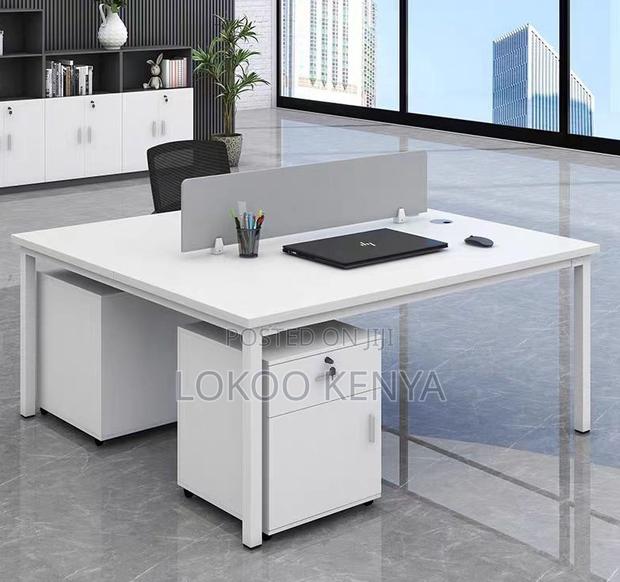 Office Desk; 2 Way Modern Computer Office Workstation System