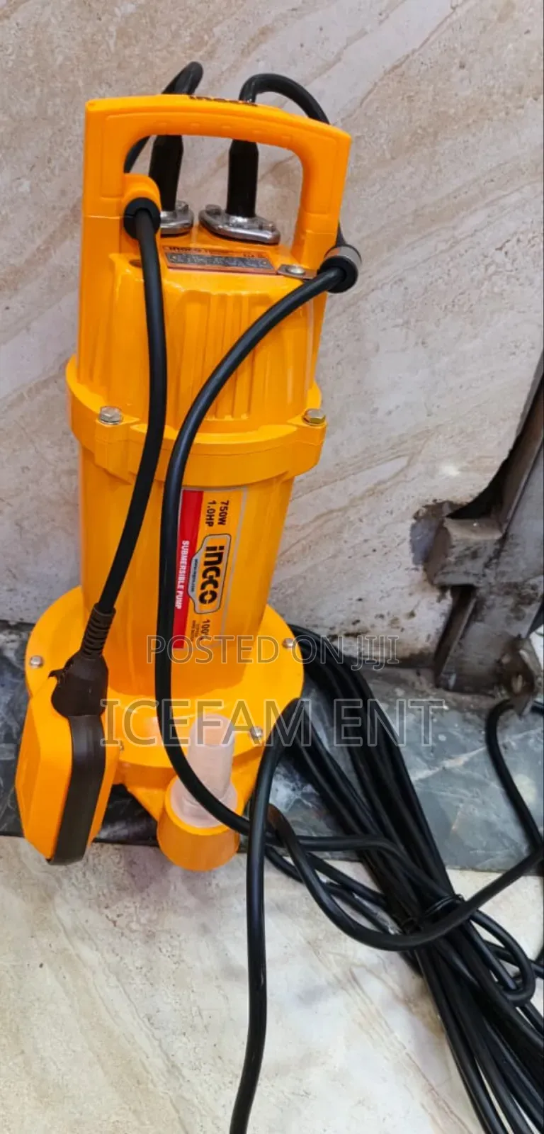 Ingco 1hp Submersible Pump/32m Head Submersible Pump