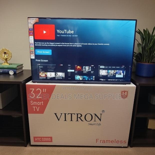 Vitron 32 Inch Android Smart Frameless Led Tv Internet Access