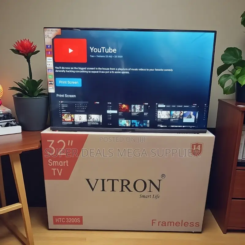Vitron 32 Inch Frameless Android Smart Led Tv With Clear View