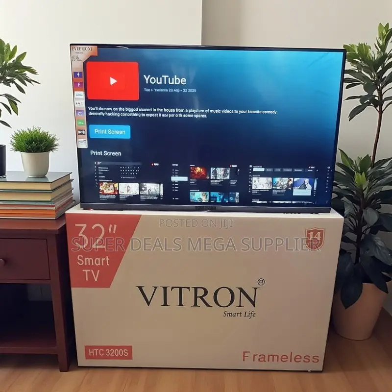 Vitron 32 Inch Android Frameless Smart Tv With Wifi Connection
