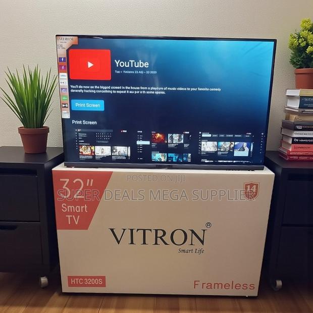 Vitron 32 Inch Frameless Smart Led Android Tv Internet Ready - thumbnail 2