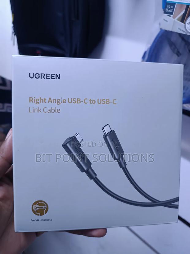 Ugreen Right Angle Usb-C to Usb-C Link Cable 5m Black