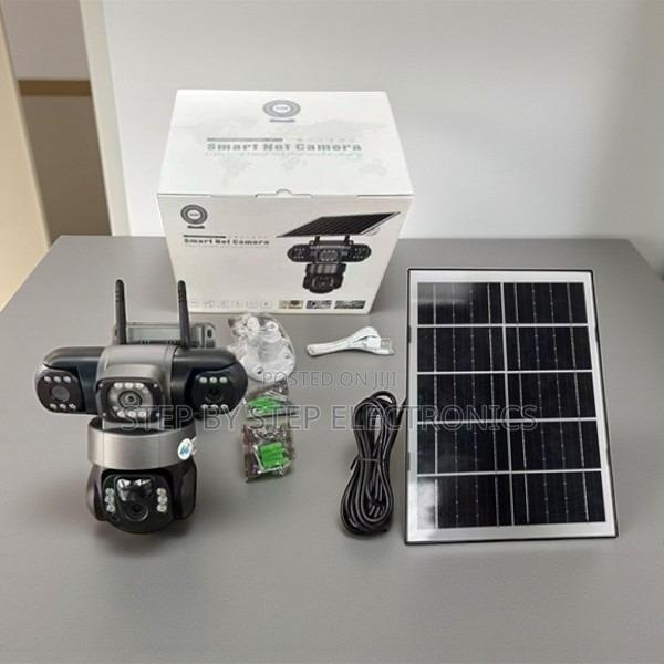 12mp 4g Triple Lens Solar CCTV Camera Ai Motion Detection PTZ Cam