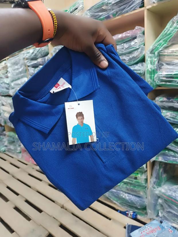 Royal and Navy Dotted Polo - main view