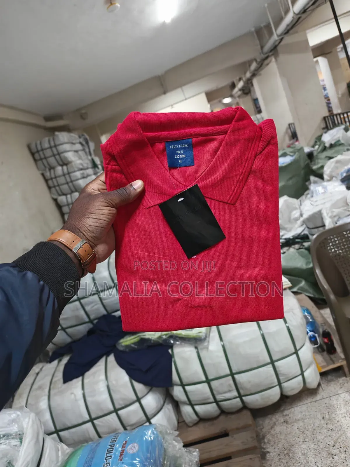Navy and Red Polo Shirts