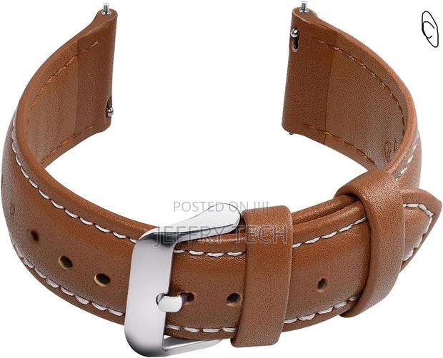 Axus Genuine Leather Galaxy Watch Strap,Brown,22mm - main view