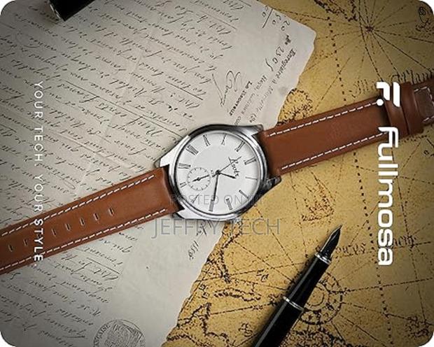 Axus Genuine Leather Galaxy Watch Strap,Brown,22mm - thumbnail 3