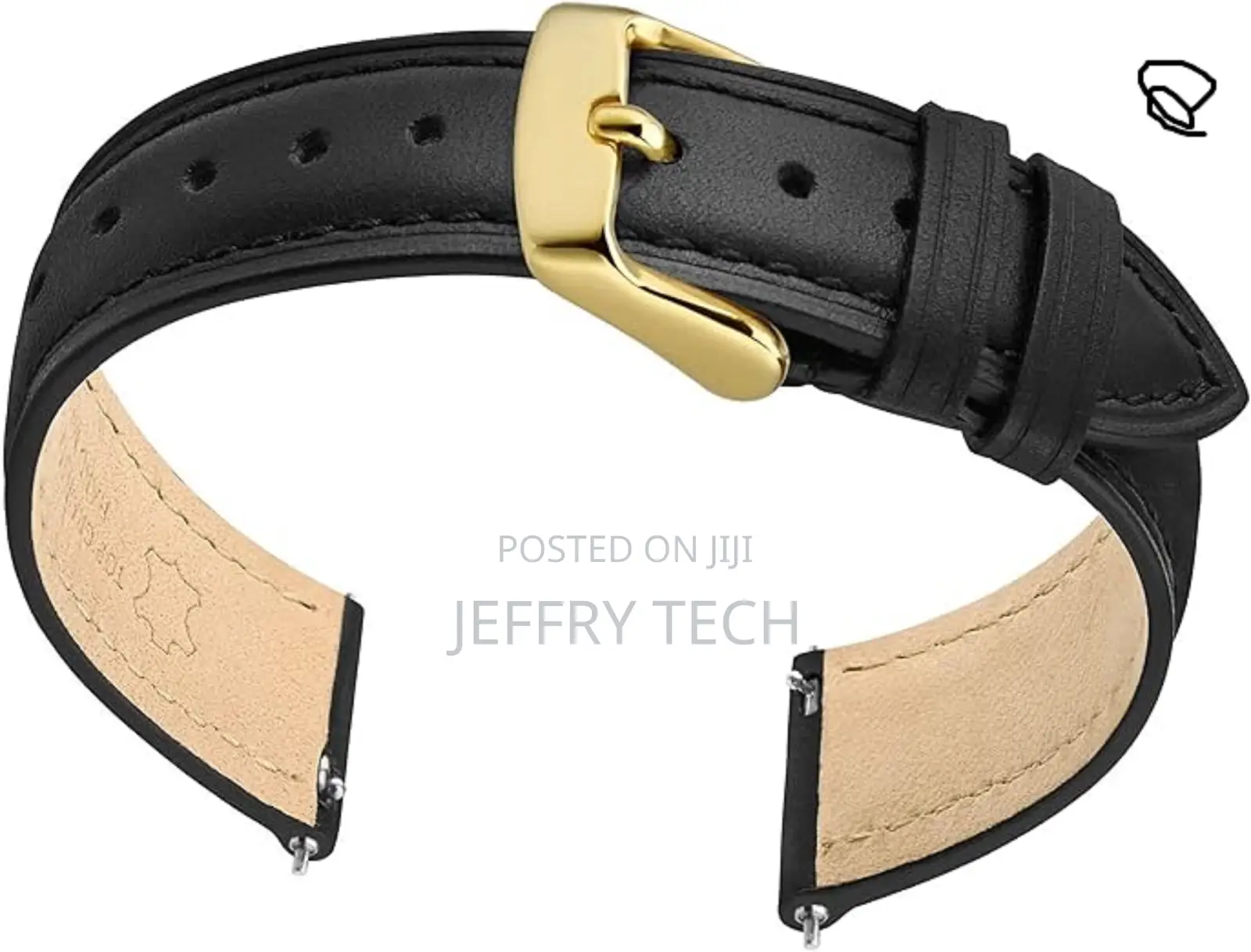 Bisons Elegant Leather Watch Straps Straps, Quick Release, Watch Bands