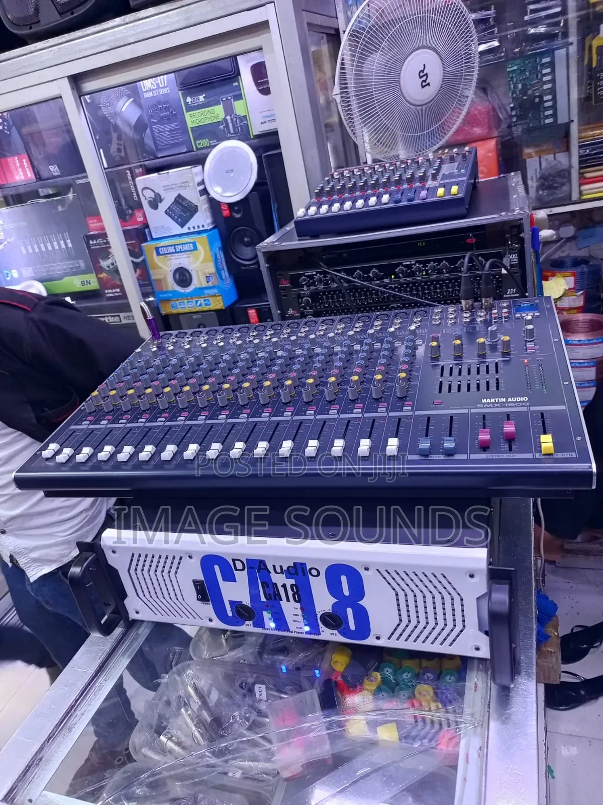 Power Amplifier Ca 18 and Plain Mixer 16channel
