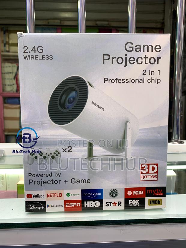 2-in-1 Game Projector With 2 Wireless Pads Display